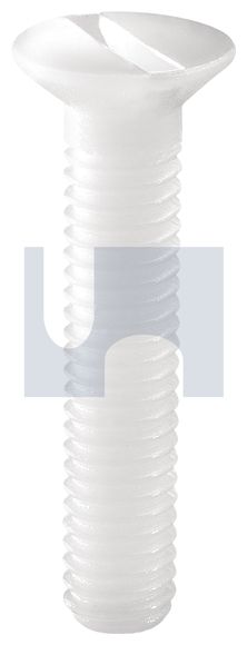 MTS SCREW CSK SLOT NYLON M3 X 10MM